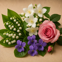Lily-of-the-Valley, Jasmine, Violet, Rose