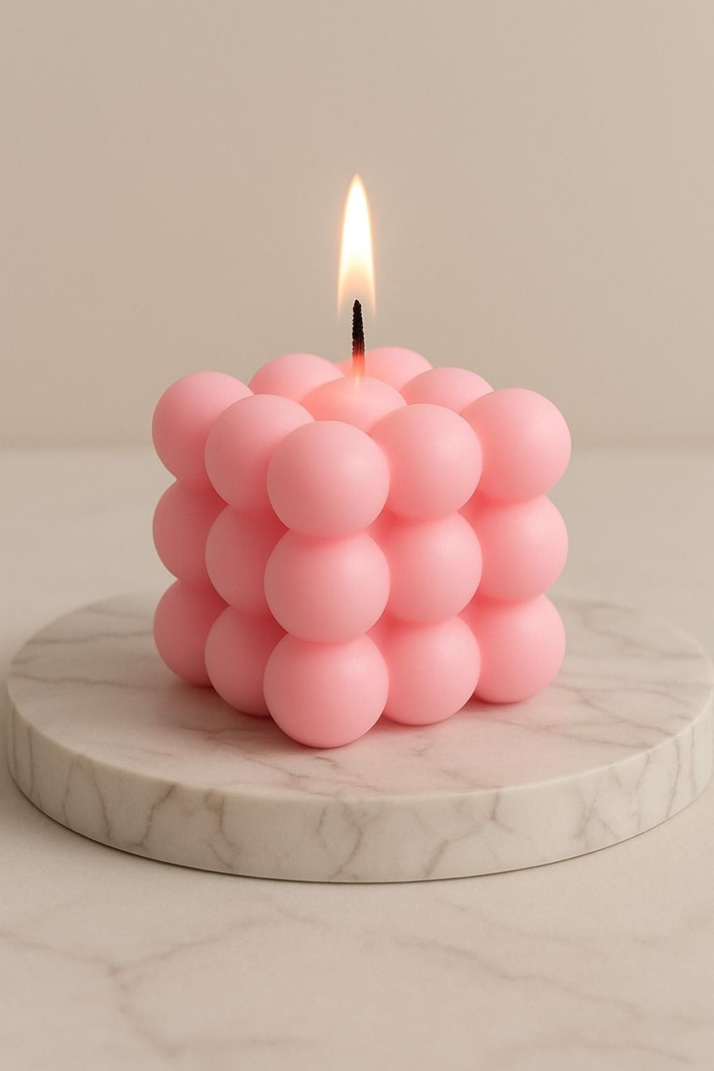 Aromatic Bubble Cube Candle – Aesthetic Decorative Candle 