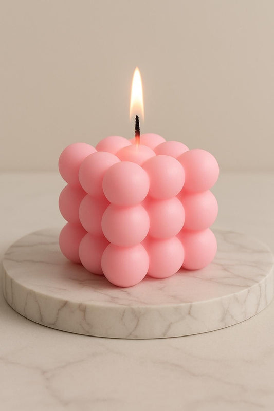 Aromatic Bubble Cube Candle – Aesthetic Decorative Candle 