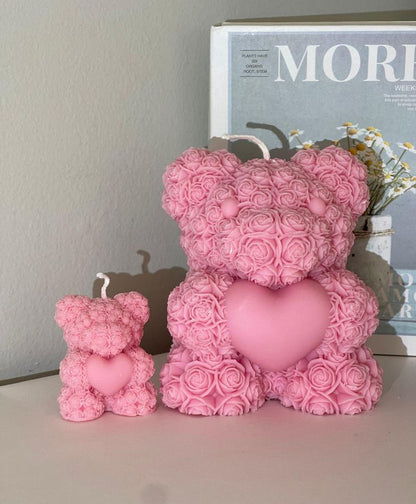 Aromatic Heart Teddy Candle