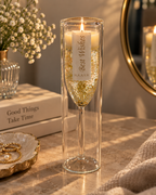 Aromatic Double Wall Champagne Candle
