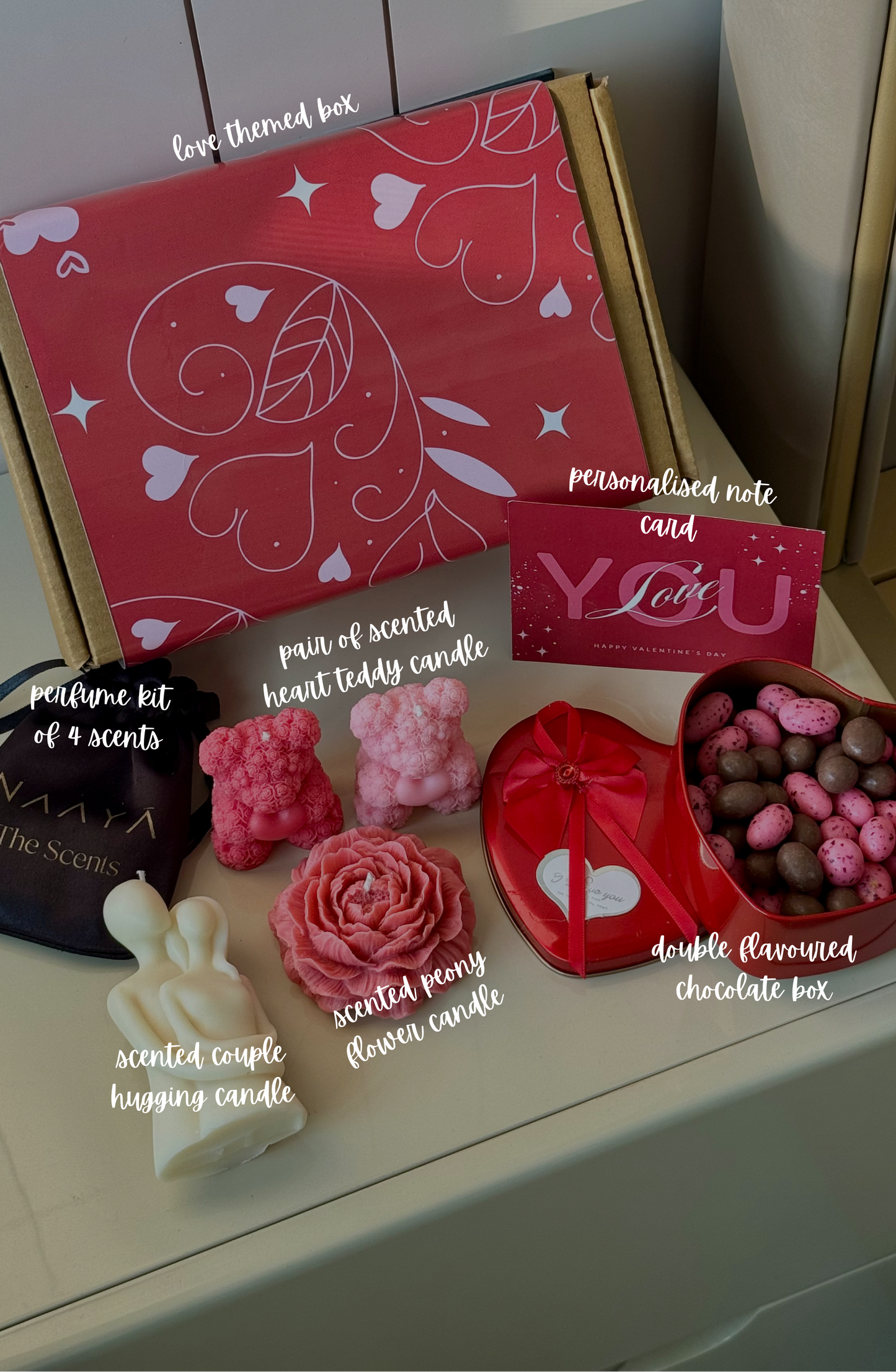 Sweets Heart Bundle Hamper | Romantic Gift Box