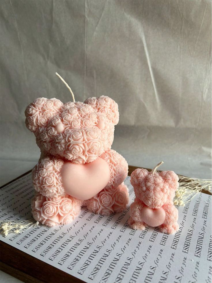 Aromatic Heart Teddy Candle