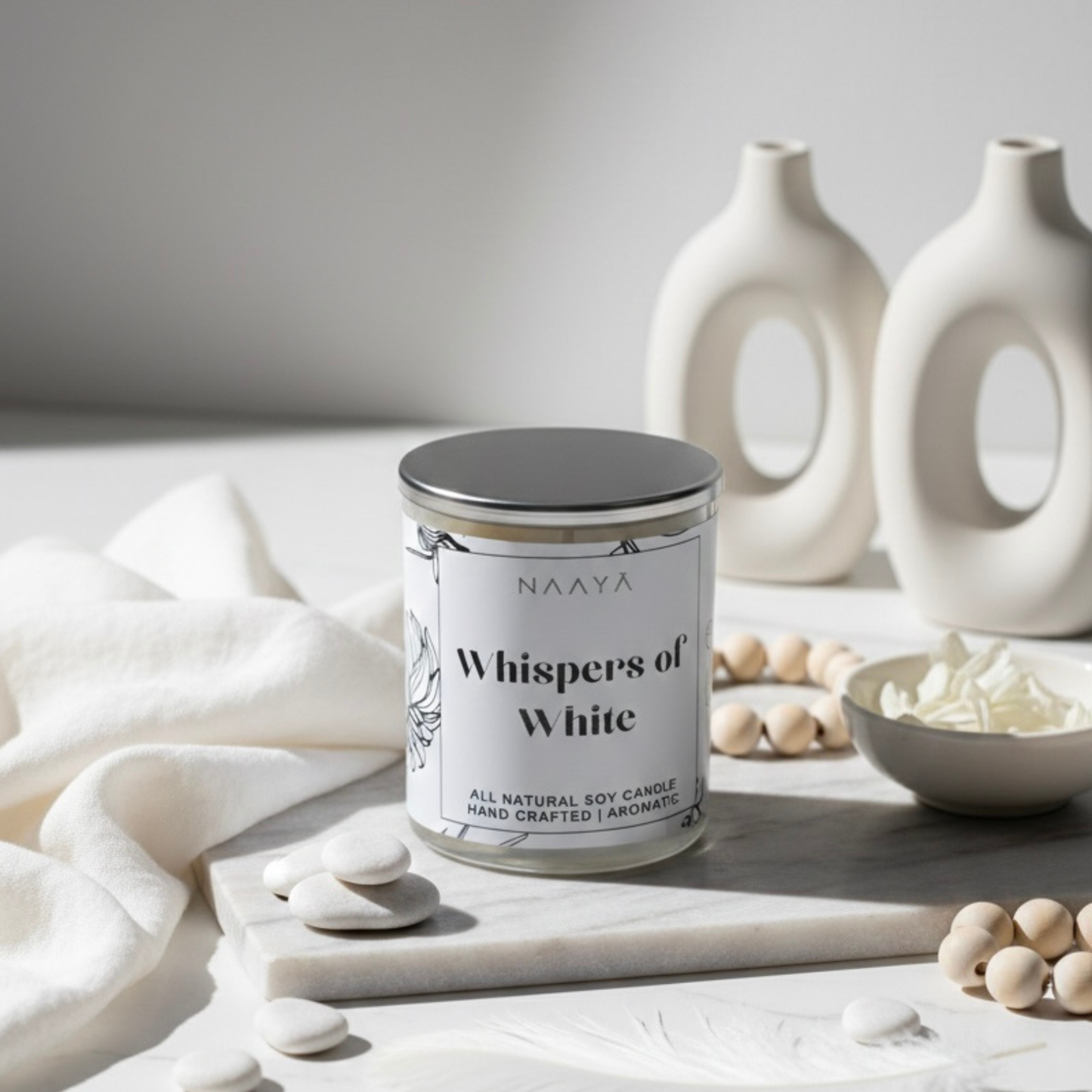 Whispers of White Aromatic Candle