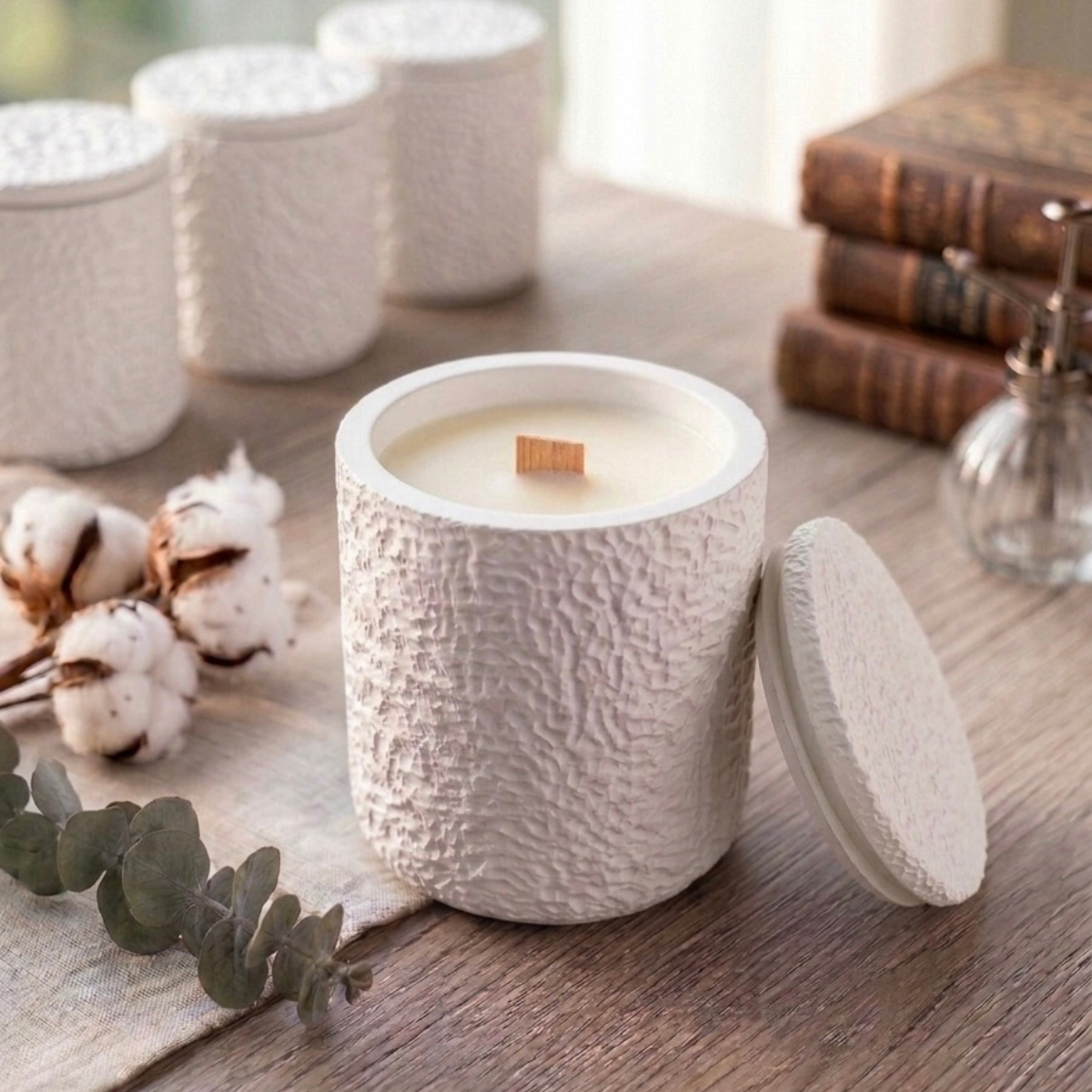 Marble Concrete Vessel Candle