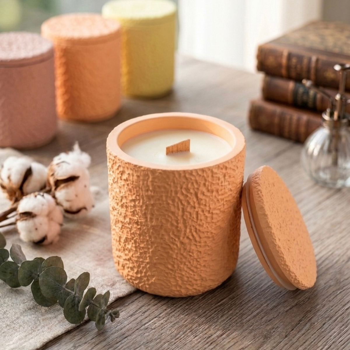 Marble Concrete Vessel Candle