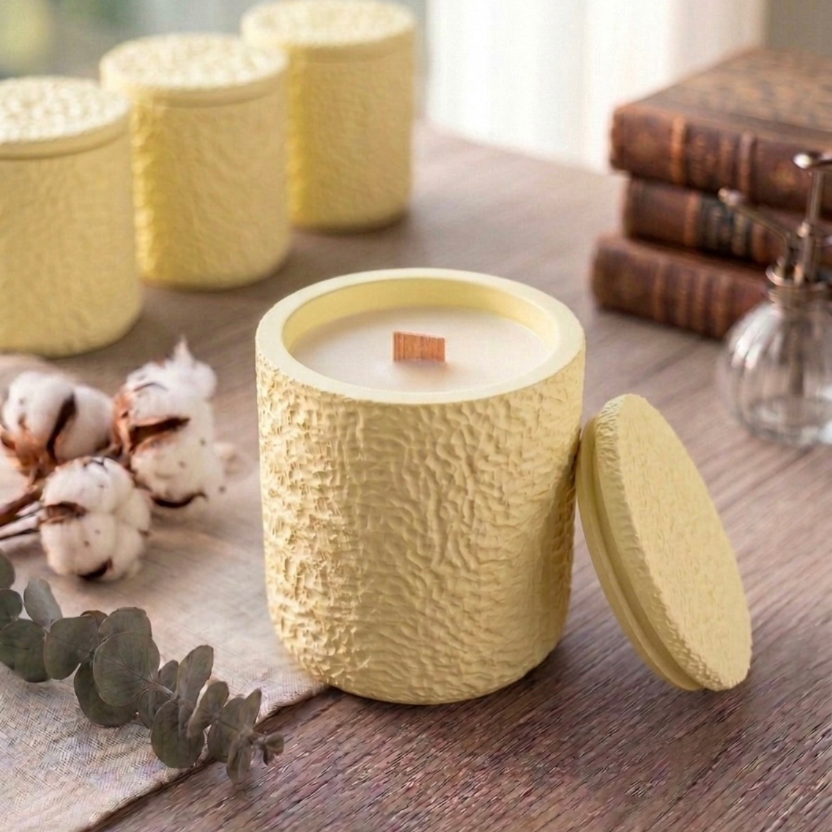 Marble Concrete Vessel Candle
