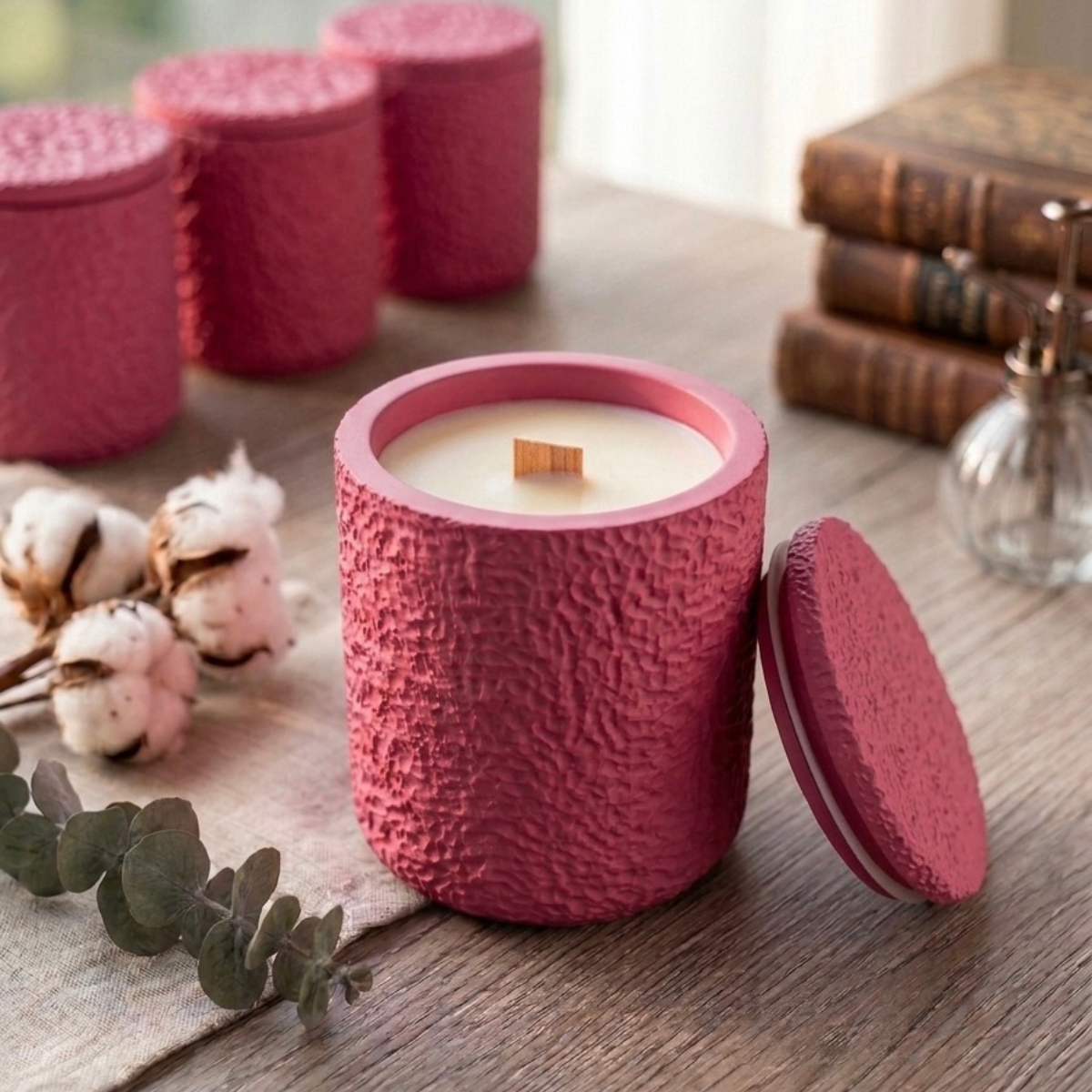 Marble Concrete Vessel Candle