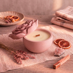 Peony Concrete Vessel Candle