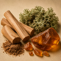Sandalwood, Oakmoss, Amber